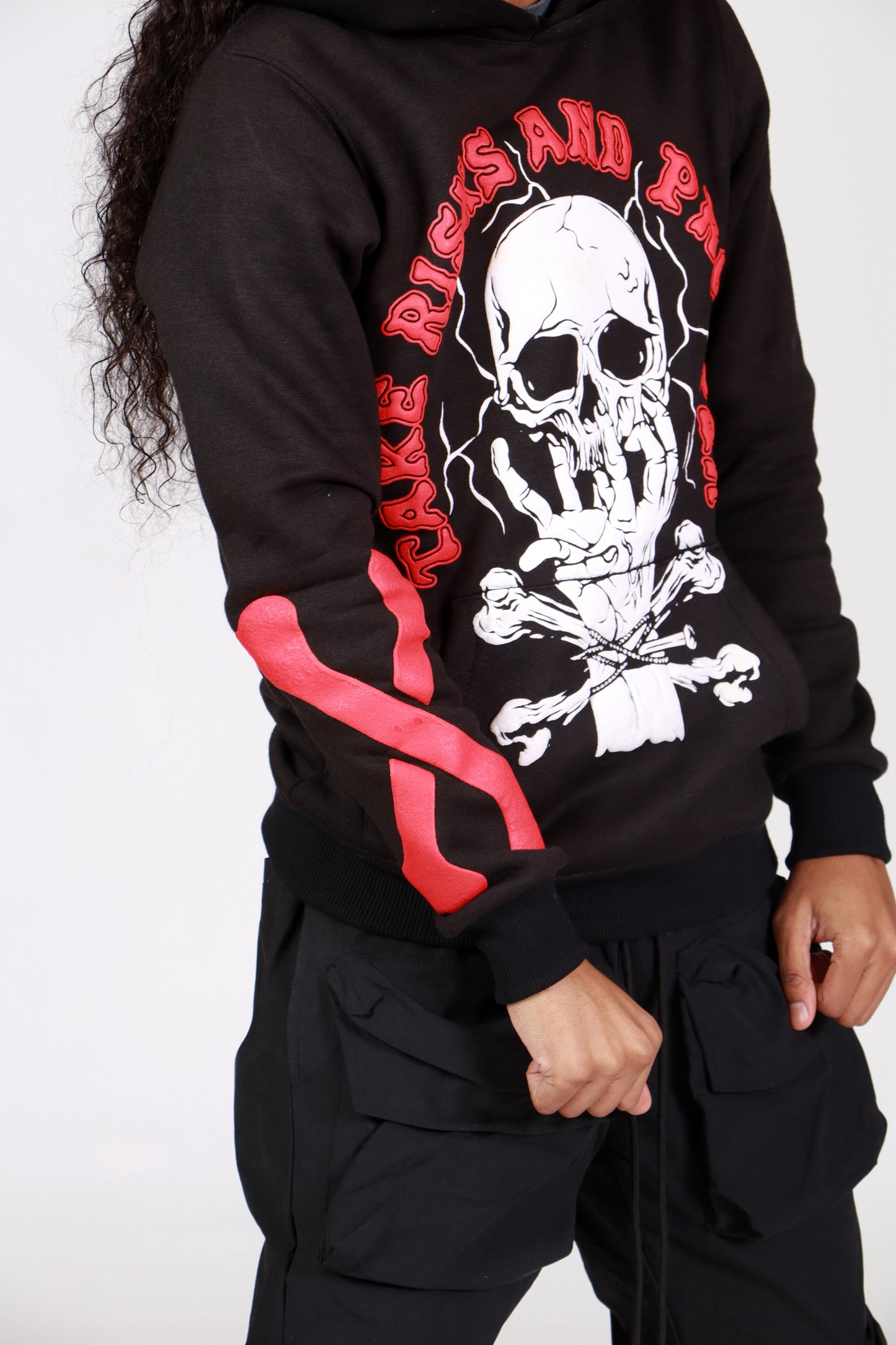 Black/Red "TRAP" Hoodie