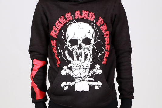 Black/Red "TRAP" Hoodie